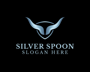 Silver Bull Horn logo design