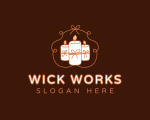 Wick - Candle Gift Boutique logo design