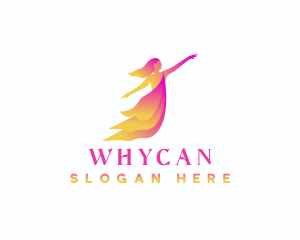 Woman Dancing Movement Logo