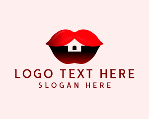 Lip Gloss - Erotic Lips House logo design