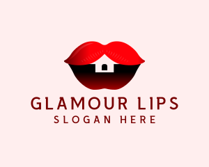 Erotic Lips House  logo design