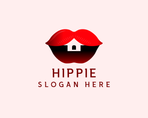 Adult - Erotic Lips House logo design