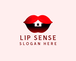 Erotic Lips House  logo design