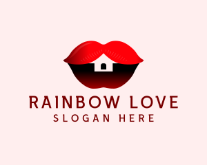 Erotic Lips House  logo design