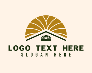 Solar - Elegant Sun House logo design