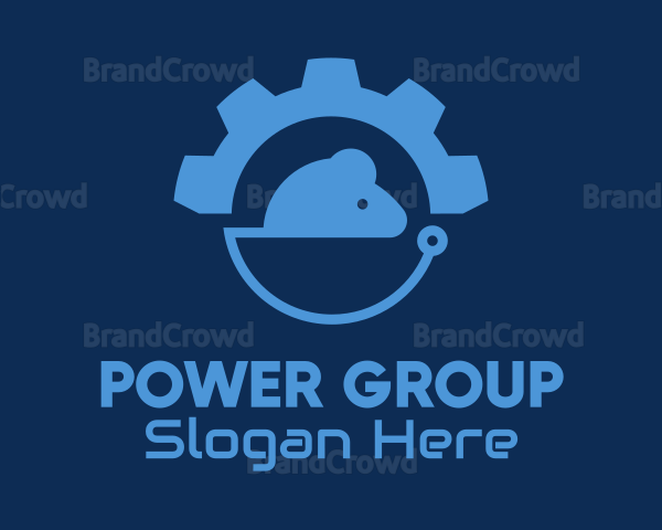 Industrial Gear Mouse Logo