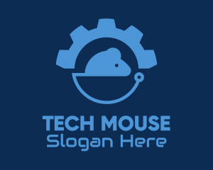 Industrial Gear Mouse  logo design