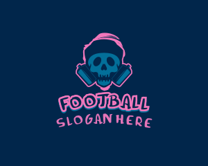 Skull Spray Paint Logo