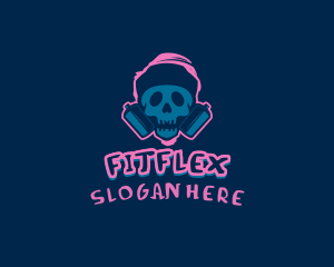 Skull - Skull Spray Paint logo design