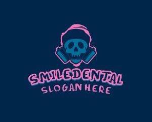 Man - Skull Spray Paint logo design