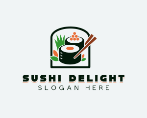 Caviar Sushi Cuisine logo design