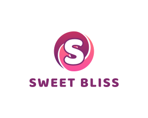 Circle Swirl Candy Sweets logo design