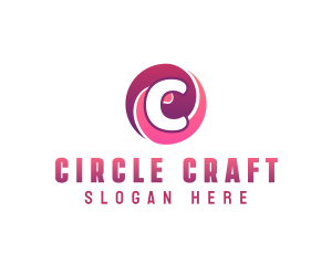 Circle Swirl Candy Sweets logo design