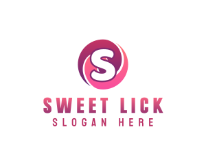 Circle Swirl Candy Sweets logo design