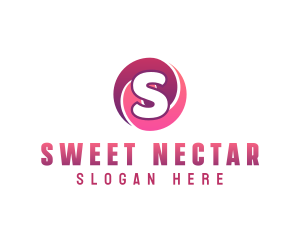 Circle Swirl Candy Sweets logo design