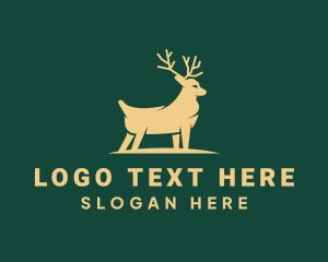 Hunting - Deluxe Deer Animal logo design