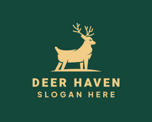 Deluxe Deer Animal logo design