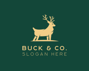 Deluxe Deer Animal logo design