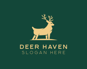 Deluxe Deer Animal logo design