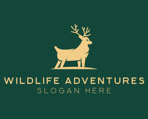 Deluxe Deer Animal logo design