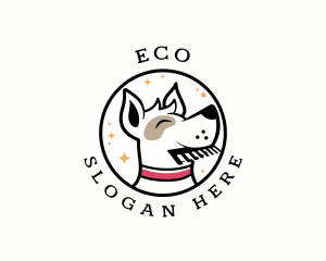 Dog Care Grooming Logo