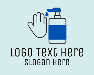 Sanitizer - Liquid Hand Soap logo design