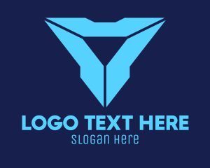 Triangle - Blue Triangle Gaming Software logo design