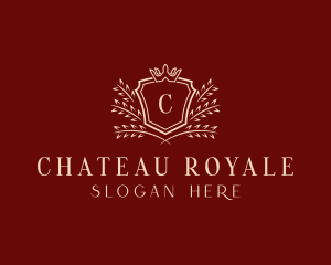 Wreath Royal Crown logo design