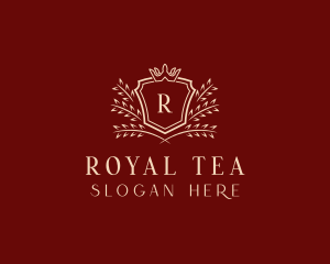 Wreath Royal Crown logo design