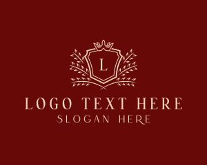 Hotel - Wreath Royal Crown logo design