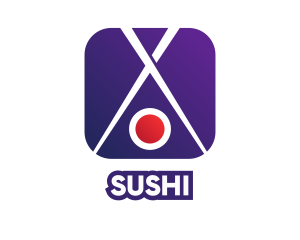 Blue Sushi App logo design