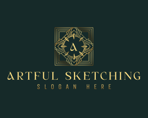 Luxury Art Deco logo design