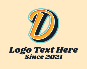 Pop Music - Record Label Letter D logo design