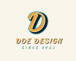 Record Label Letter D logo design