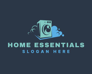 Household - Laundromat Washing Machine logo design