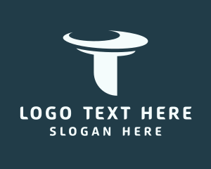 Cyberspace - Business Tech Orbit Letter T logo design