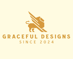 Elegant - Elegant Lion Griffin logo design