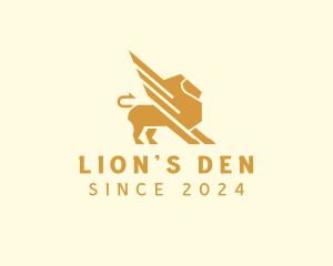 Lion - Elegant Lion Griffin logo design