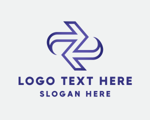 Negative Space - Blue Arrows Logistics logo design