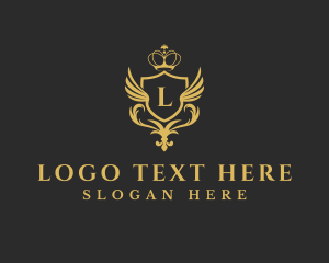 Consultancy - Ornate Wing Crown logo design