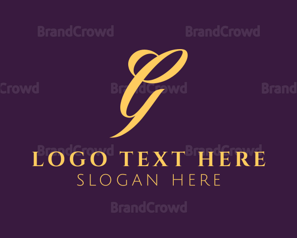 Luxurious Elegant G Logo