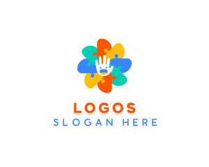 Puzzle - Puzzle Learning Educational logo design