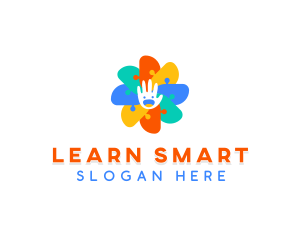 Educational - Puzzle Learning Educational logo design