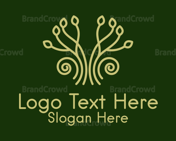 Eco Garden Plant Logo