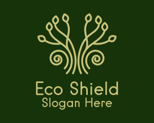 Eco Garden Plant logo design