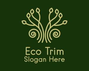 Eco Garden Plant logo design