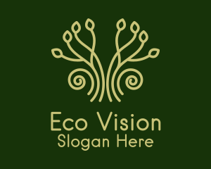 Eco Garden Plant logo design