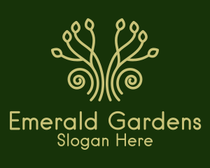 Eco Garden Plant logo design