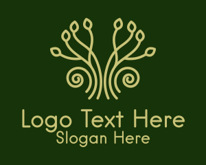 Symmetry - Eco Garden Plant logo design