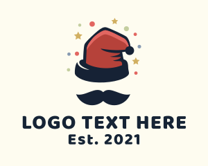 Xmas - Santa Claus Staff logo design